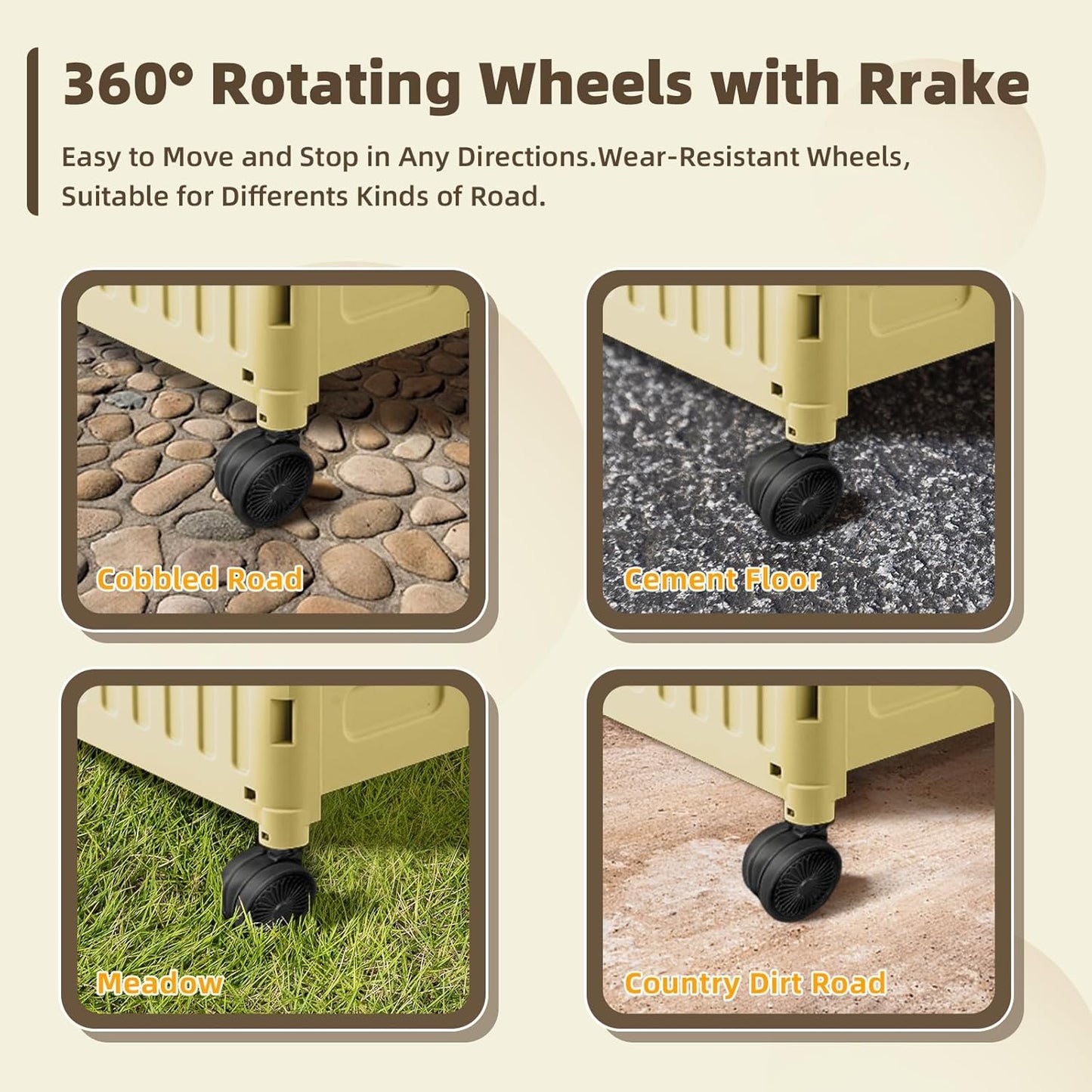 Folding Utility Cart with Wheels: Collapsible Rolling Carte for Teachers Handcart Shopping Trolley Portable Tool Box, All-Terrain Office Cart with Lid Basket Handle & Durable Frame