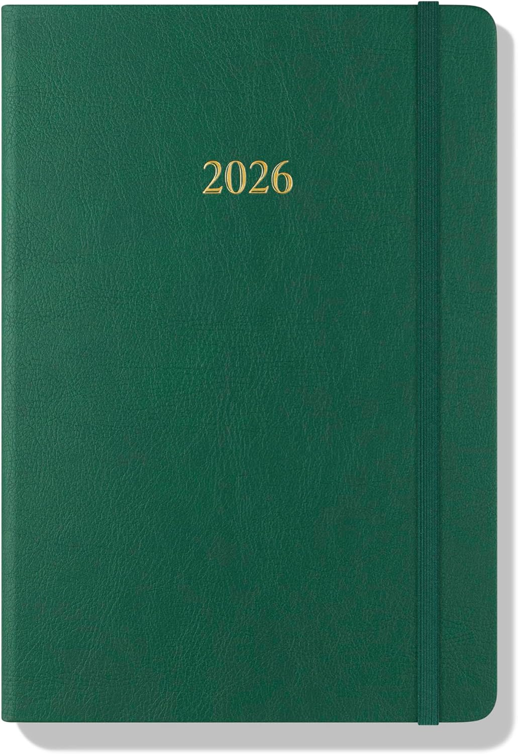 Wykeham's Executive 2026 Daily Journal Planner – US Public Holidays & Format – Customization Available (Racing Green, 8.5”×5.5”)
