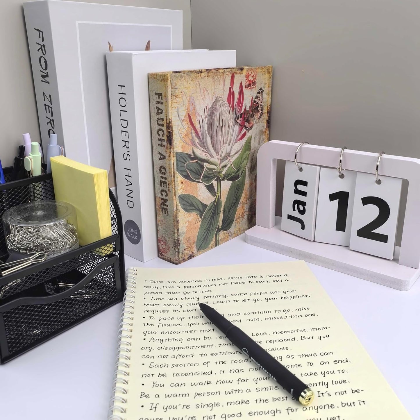 Fengtaiyuan Gel Ink Roller Ball Pens, Black Ink, Ultra Fine 0.38mm, Comfortable Grip, Easy Hold, Writting Pens, Smooth, 18 Count (Black-0.38mm-038P18SS)