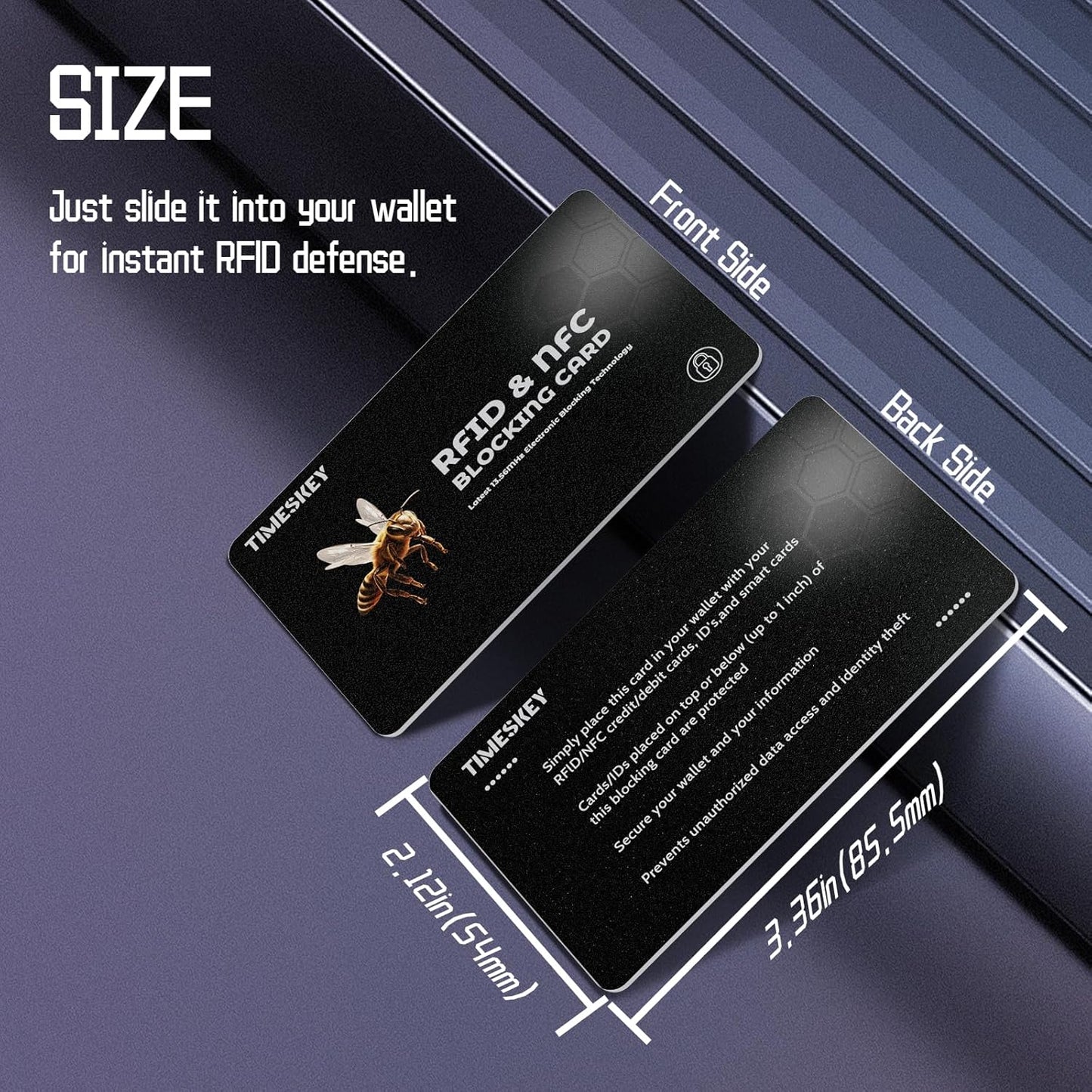 RFID Blocking Cards(8-Pack)–Ultra Thin Credit Card Protector for Wallet,Shields ID/Credit Card/Passport from Skimming–Durable Theft Cards