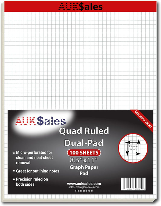 Graph Paper Pad Multisize (1, 8.5" x 11")
