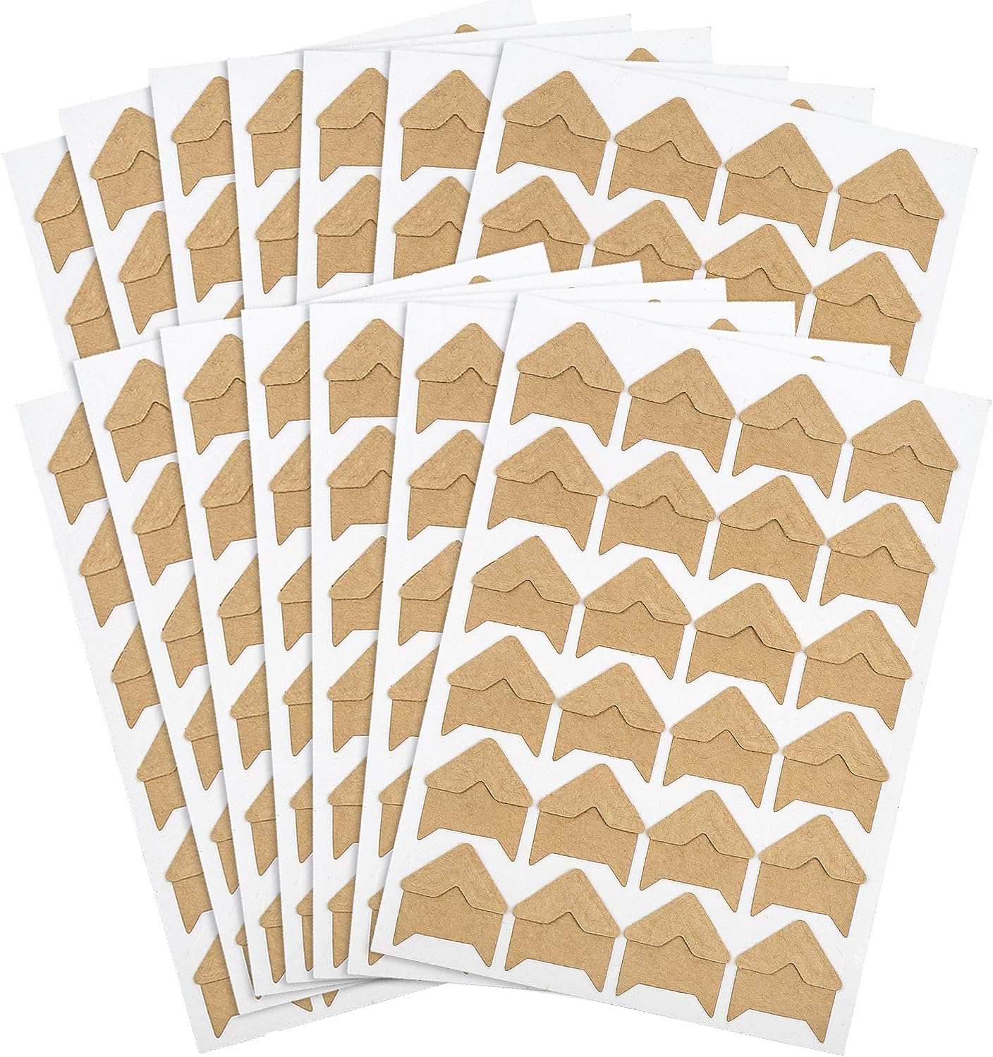 DERAYEE 12 Sheets/288 PCS Photo Corner Stickers, Self-Adhesive Photo Mounting Corners for Scrapbooking Photo Album Diary DIY Craft Paper