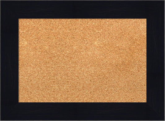 Amanti Art Natural Cork Board for Wall, 16x22 Vision Board with Blue Wood Frame, Small Corkboard Office Decor for Home Organization, Country Rustic Corkboard Pinboard to Display Items for Home