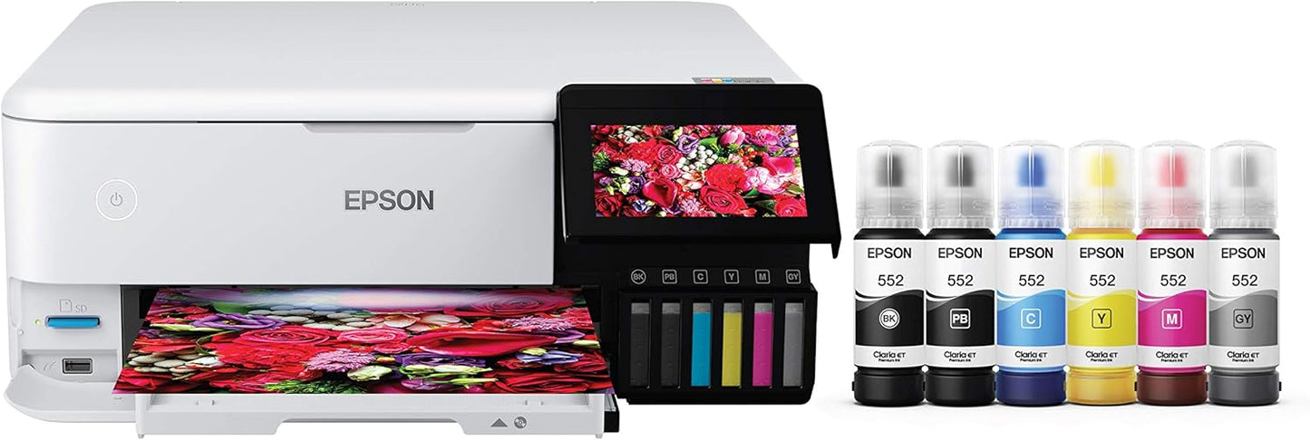 Epson EcoTank ET-2800 Wireless Color All-in-One Cartridge-Free Supertank Printer & EcoTank Photo ET-8500 Wireless Color All-in-One Supertank Printer