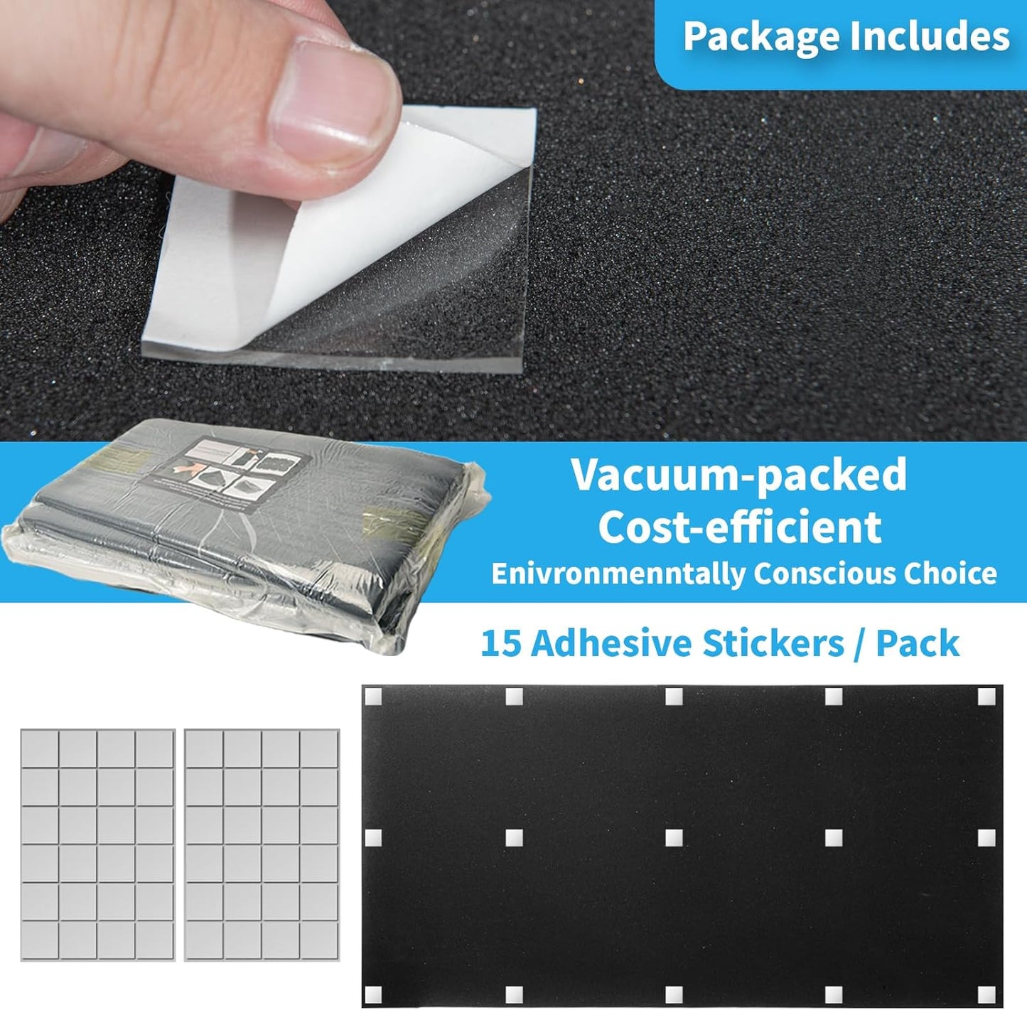 Art3d 4-Pack Wedge Design Acoustic Foam Panels, 48" x 24" x 2" High-Density Soundproof Foam Wall Panels for Wall, Ceiling, Quick-Recovery Noise Dampening Panels for Office, Studio and Home