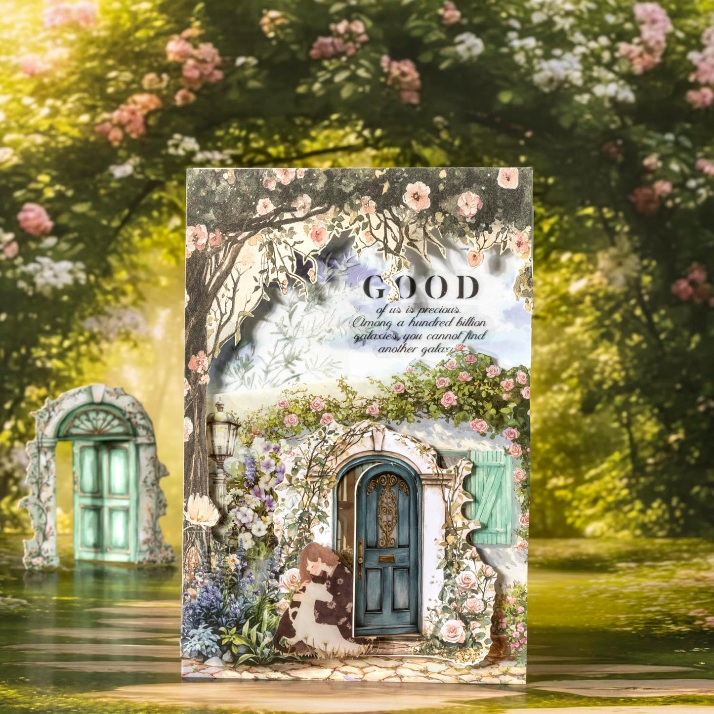 Pop-up Door Cardstock Sticker Set, 60PCS Fantasy Portal Stickers for Scrapbooking, Journaling, DIY Crafts and Planner Decoration