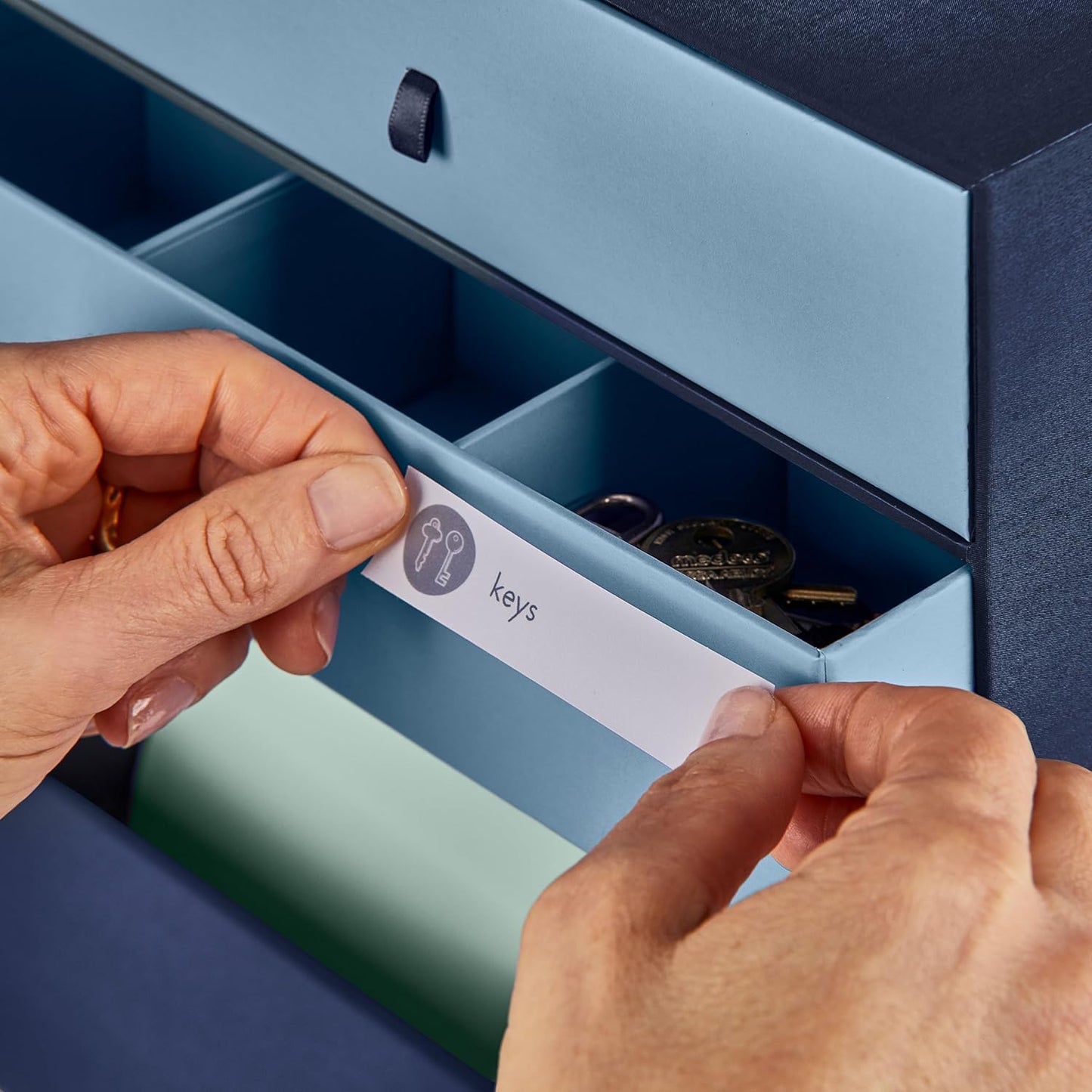 Savor | All-in-One Desk Organizer | Blue – Keep Desk, Office, and Home Organized All-in-One Storage System for Important Files, Documents, Stationery, and Office Supplies