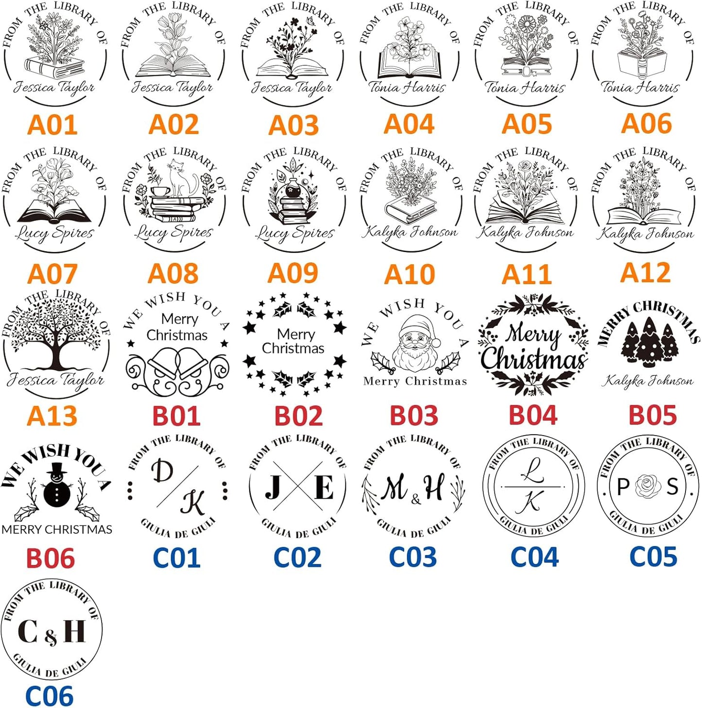 HDSD Personalized Book Embosser & Custom Self Ink Stamp with Logo& Text Idea Gift for Readers Students Book Lovers