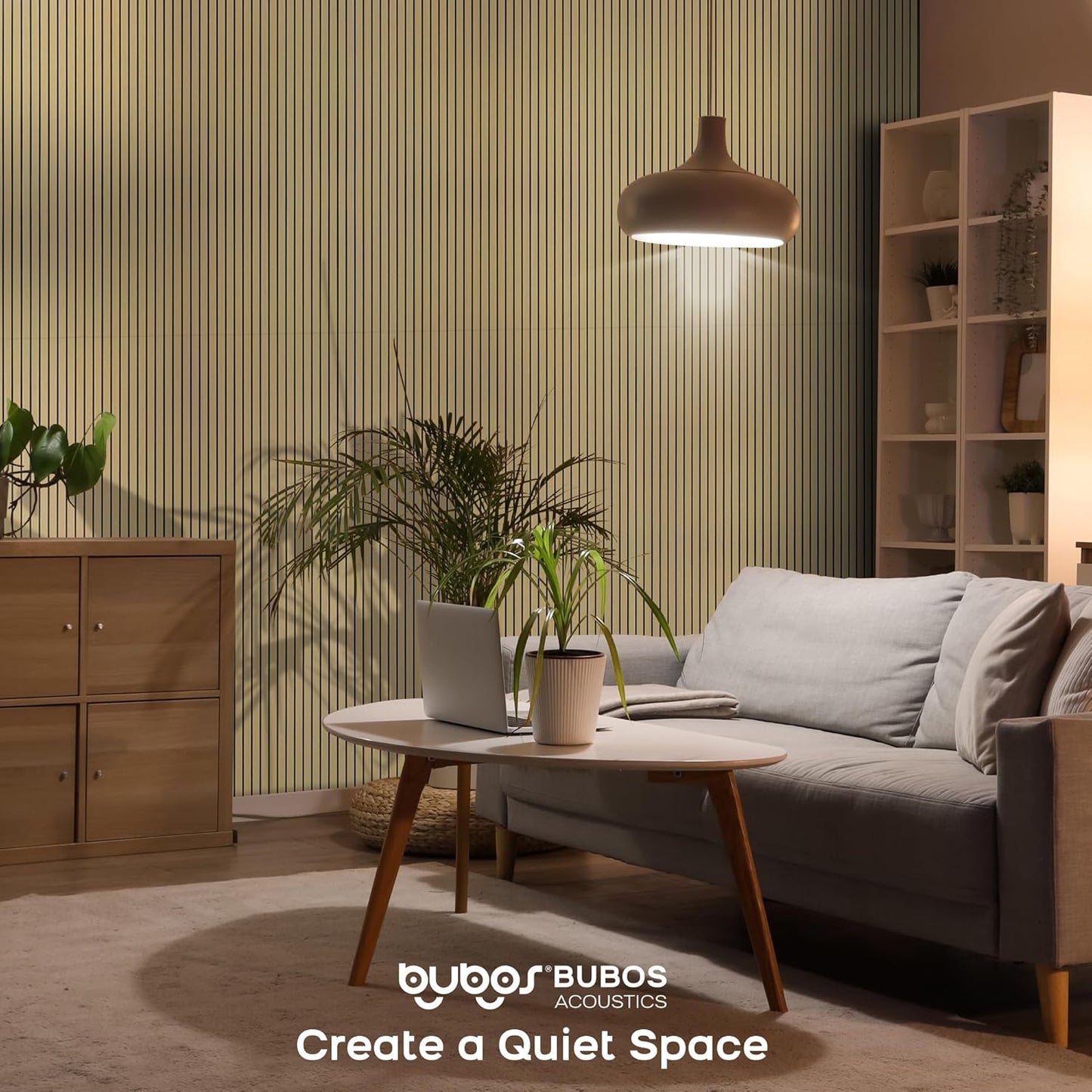 BUBOS 4 Pack Large Acoustic Panels,47.2"x23.6"Acoustic Wall Panels,Self-adhesive Sound Proof Panels for Walls,Decorative Soundproof Panels for Recording Studio&Office (Oak)