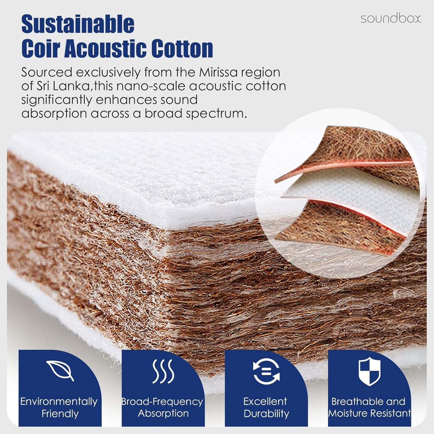 Soundbox Art Acoustic Panels 23.6"x23.6" Sound Absorbing Wall Panels, Decorative Panels for Noise Reduction, Amber Pulse, Studio, Home Theater, Office