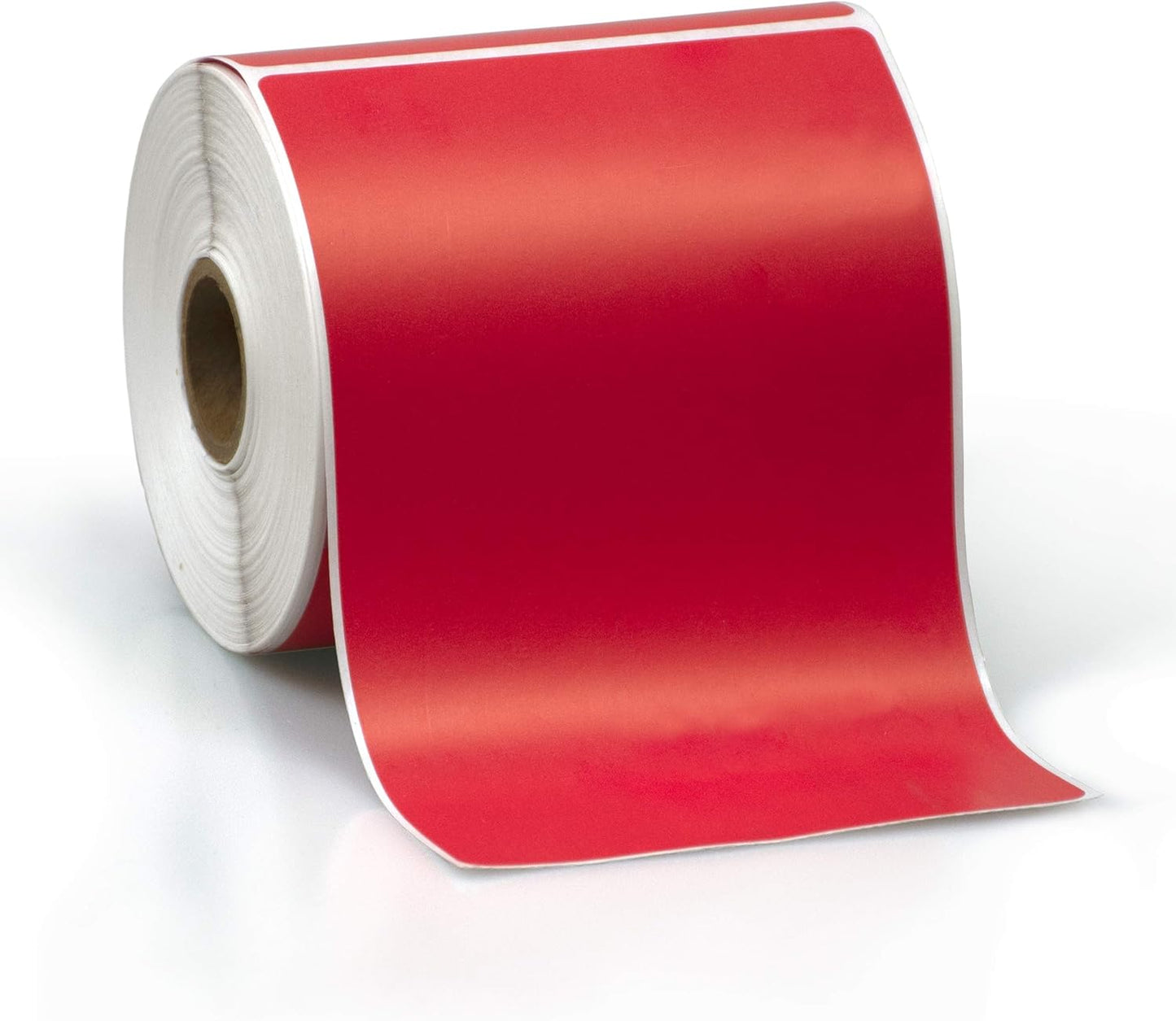 4" X 6" Direct Thermal Perforated Stickers Labels for Shipping Labels, Inventory, and Color Coding - Compatible with Zebra, Rollo, Godex and More (Red, 6 Rolls)