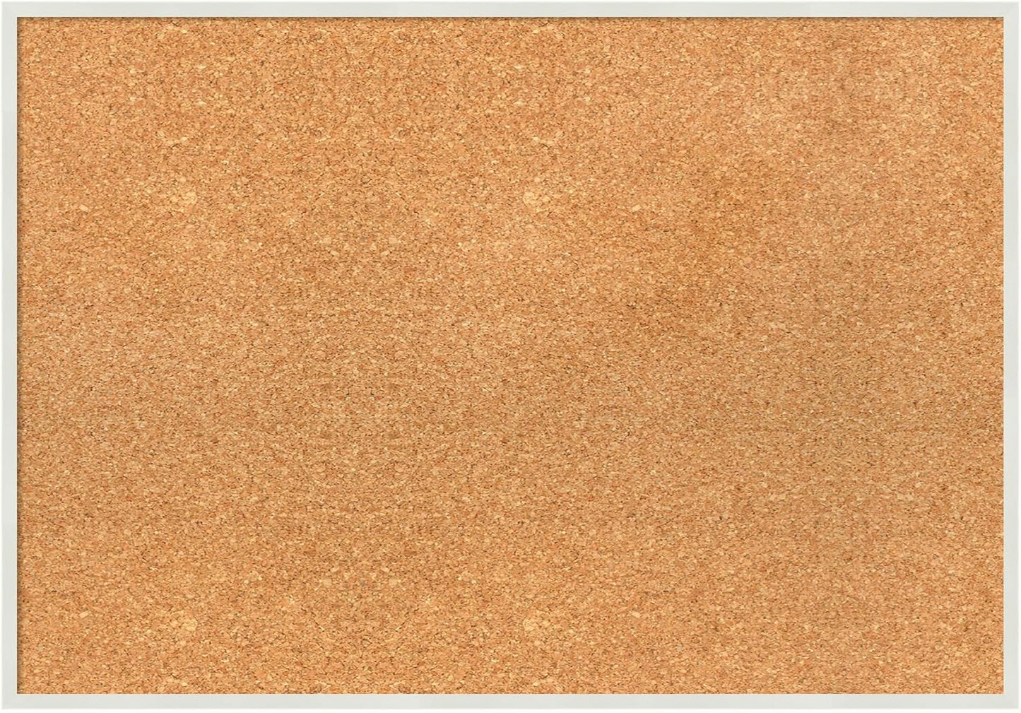 Amanti Art Natural Cork Board for Wall, 19x27 Vision Board with White Frame, Medium Corkboard Office Decor for Home Organization, Modern Corkboard Pinboard to Display Items for Home Organization in