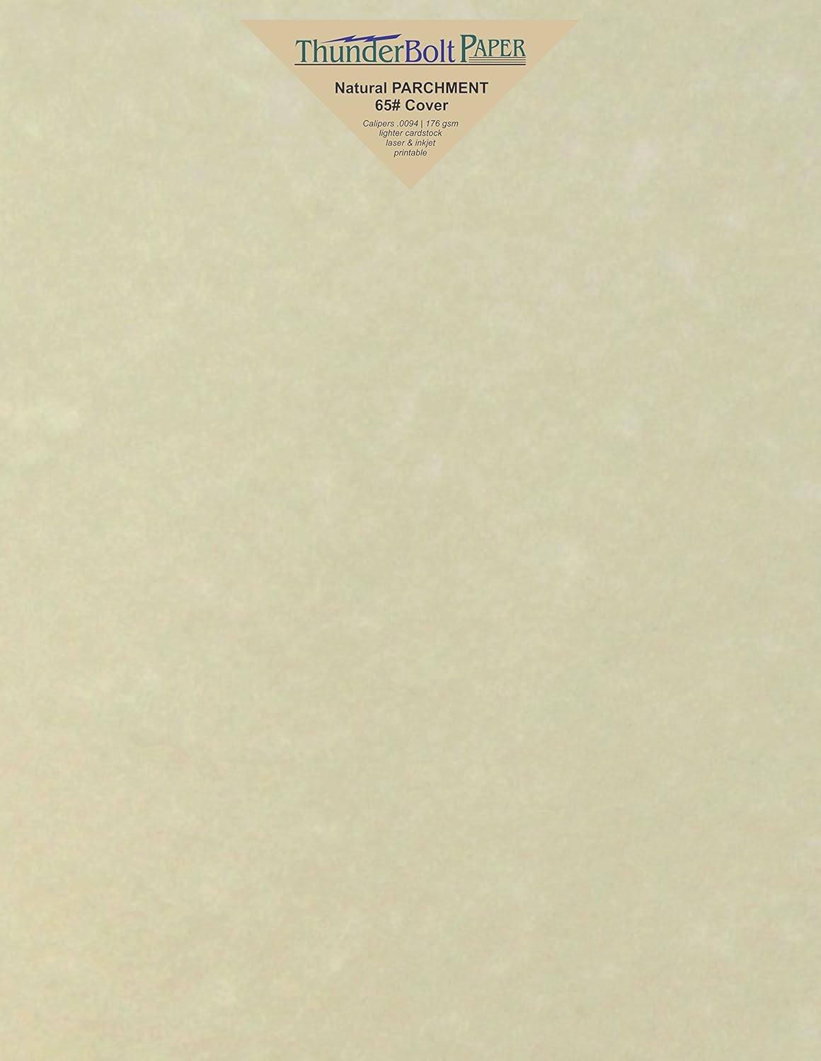 75 Natural Parchment 65lb Cover Paper Sheets 7" X 10" (7X10 Inches) Double 5X7 Card Size - Folds to 5X7 - Printable Old Parchment Semblance Through The Processing of The Pulp