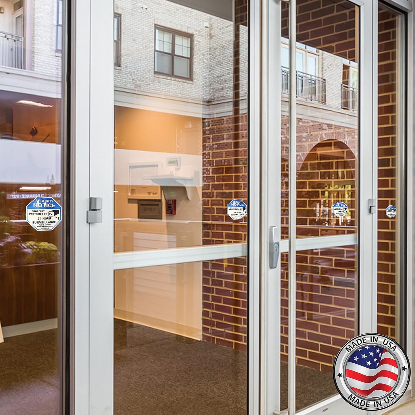 Psyfer® (Fade-Free) 6 Pack - 2⅝" UV Security Stickers [Made in USA]