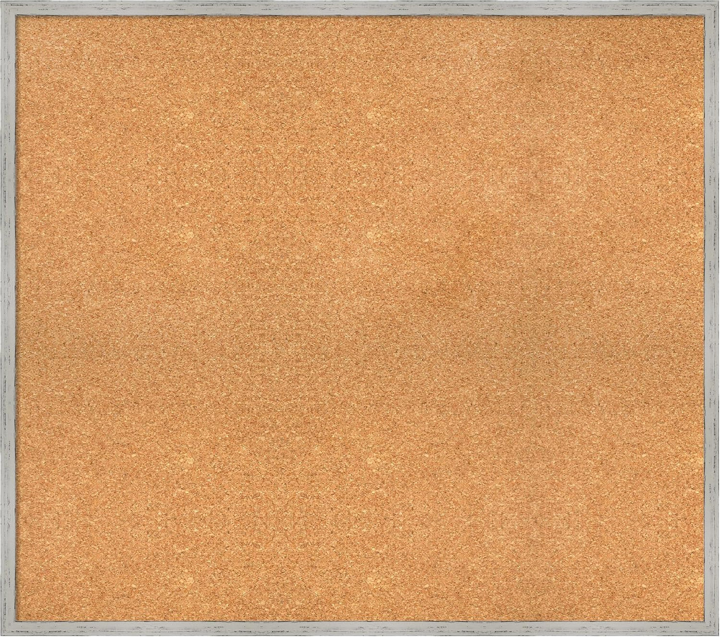 Amanti Art Natural Cork Board for Wall, 31x35 Vision Board with White Frame, Large Corkboard Office Decor for Home Organization, Cottage Corkboard Pinboard to Display Items for Home Organization in