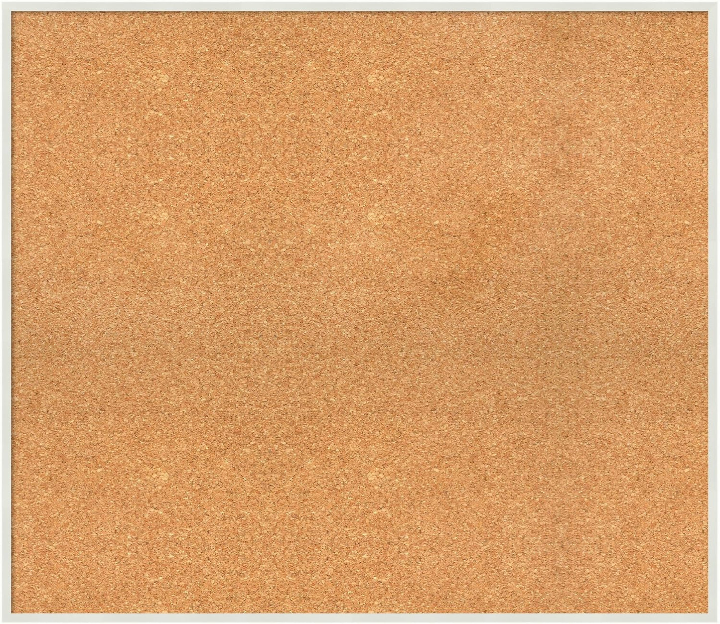 Amanti Art Natural Cork Board for Wall, 27x31 Vision Board with White Frame, Large Corkboard Office Decor for Home Organization, Modern Corkboard Pinboard to Display Items for Home Organization in
