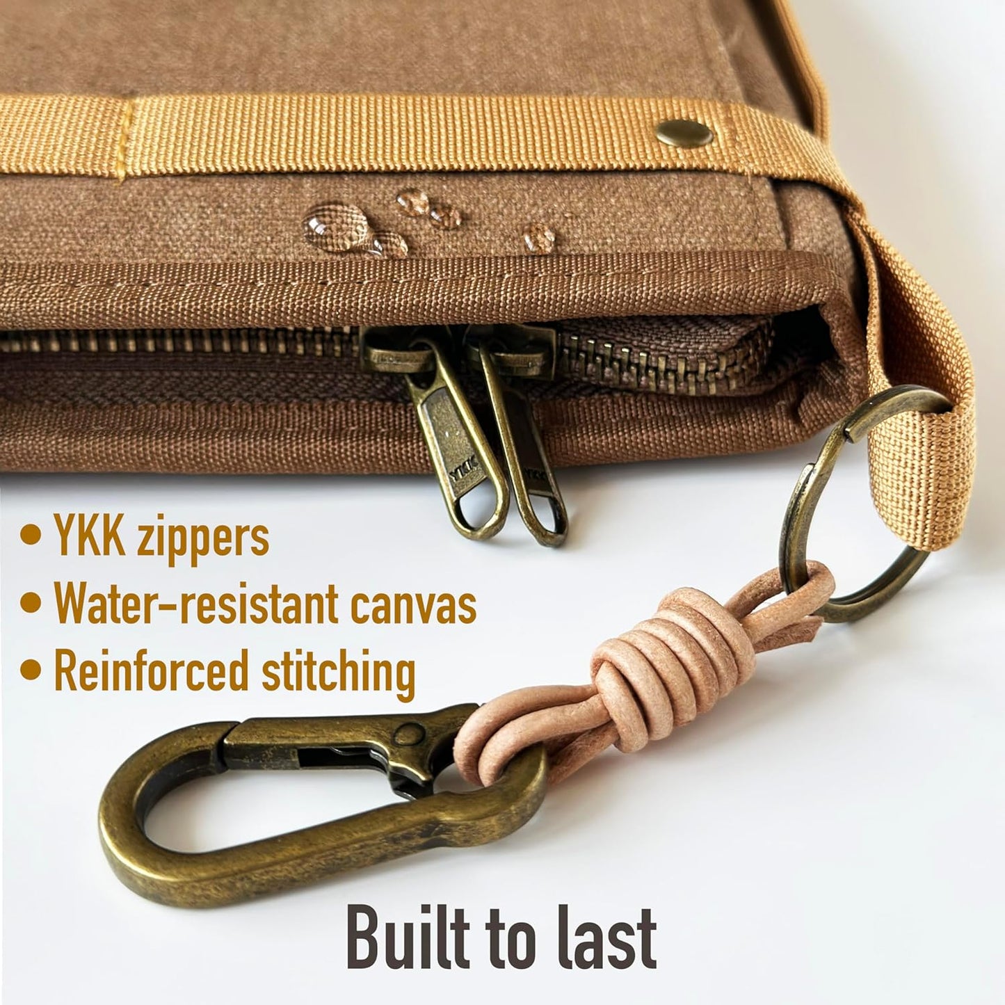 Le Vent A5 Field Notebook Organizer – 3-Layer Waxed Canvas Refillable Travelers Journal, Planner (200 Pages, 5x8) – Fits Moleskine, LEUCHTTURM1917, Hobonichi, Midori & Field Notes – Travel & Office Ready