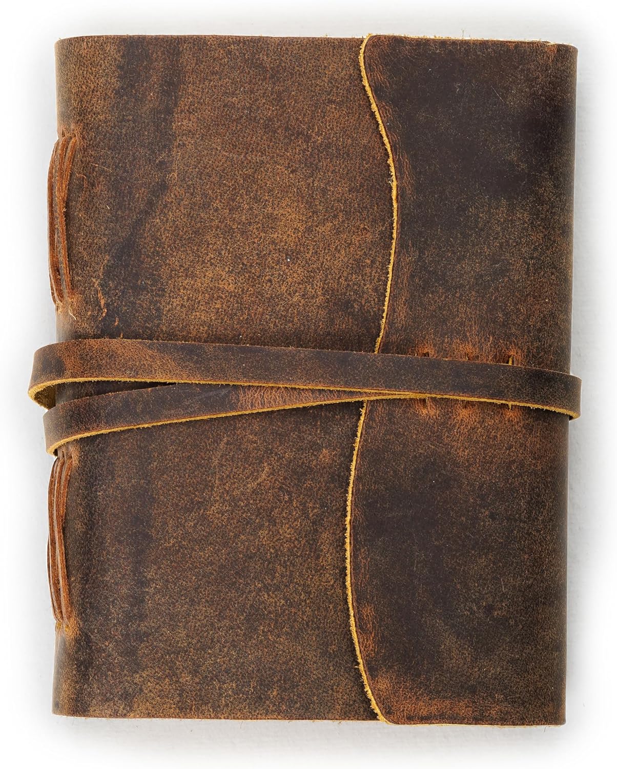 LEATHER VILLAGE Leather Bound Journal - Rustic Brown, 11.5"X8.50", 220 Pages - Vintage Blank Paper Diary for Writing, Drawing, Sketchbook, and Travel Notebook - Ideal for Women and Men