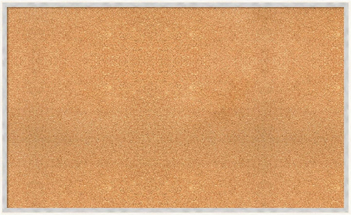 Amanti Art Natural Cork Board for Wall, 25x41 Vision Board with White Frame, Large Corkboard Office Decor for Home Organization, Modern Corkboard Pinboard to Display Items for Home Organization in