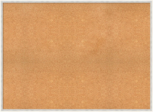 Amanti Art Natural Cork Board for Wall, 33x45 Vision Board with White Frame, Oversize Corkboard Office Decor for Home Organization, Modern Corkboard Pinboard to Display Items for Home Organization in