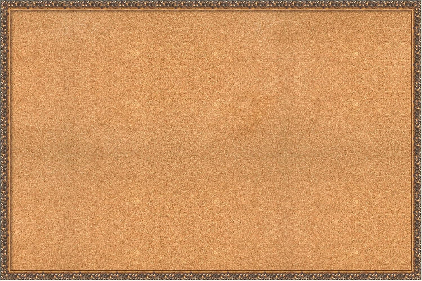 Amanti Art Natural Cork Board for Wall, 32x48 Vision Board with Bronze Frame, Oversize Corkboard Office Decor for Home Organization, Traditional Corkboard Pinboard to Display Items for Home