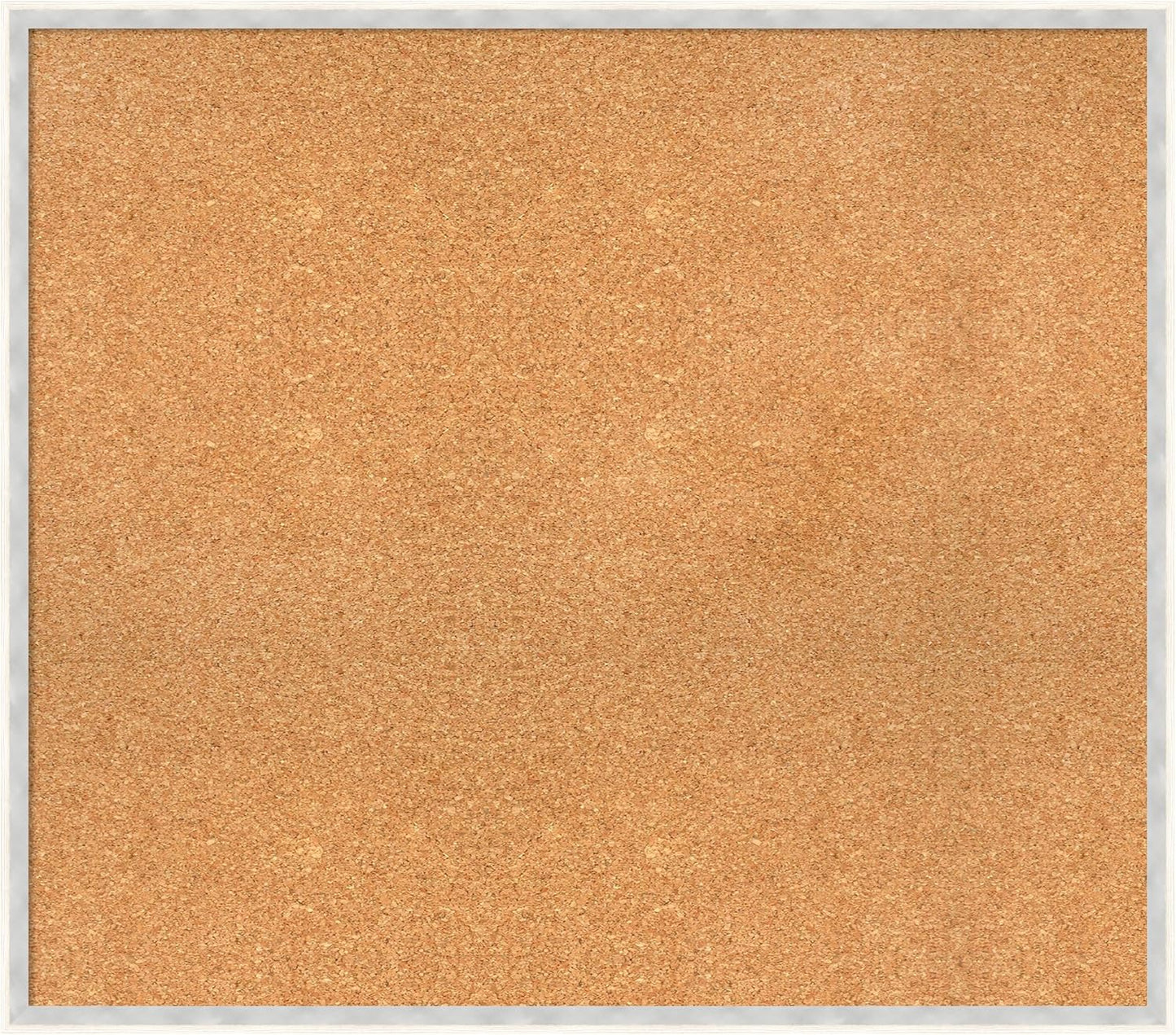 Amanti Art Natural Cork Board for Wall, 29x33 Vision Board with White Frame, Large Corkboard Office Decor for Home Organization, Modern Corkboard Pinboard to Display Items for Home Organization in