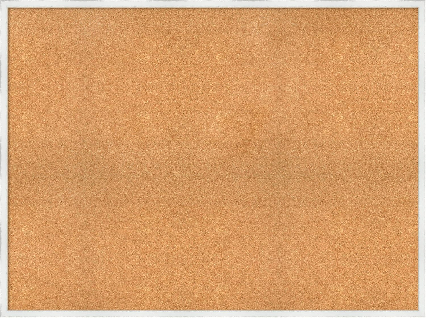 Amanti Art Natural Cork Board for Wall, 35x47 Vision Board with White Frame, Oversize Corkboard Office Decor for Home Organization, Country Rustic Corkboard Pinboard to Display Items for Home