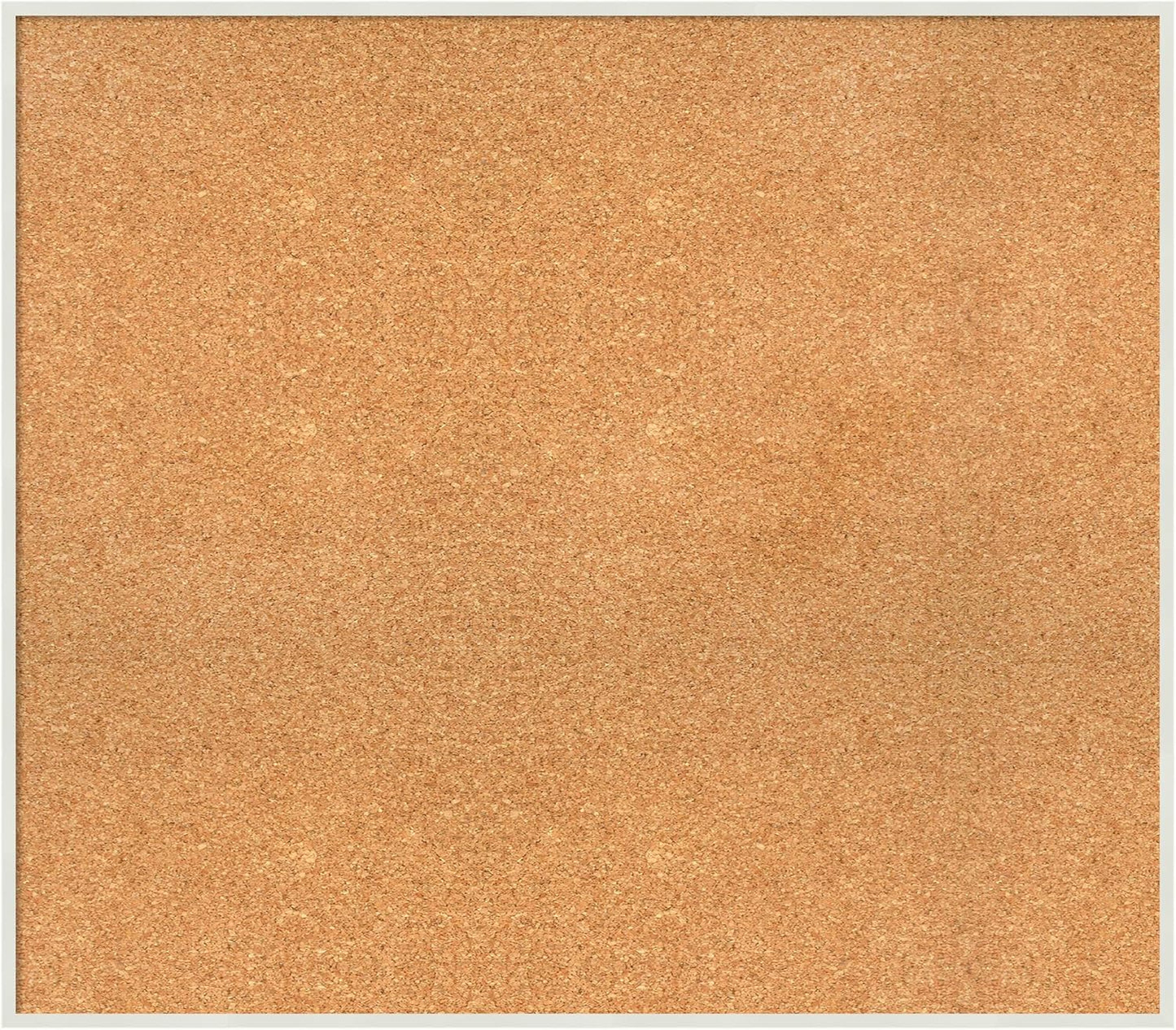 Amanti Art Natural Cork Board for Wall, 29x33 Vision Board with White Frame, Large Corkboard Office Decor for Home Organization, Modern Corkboard Pinboard to Display Items for Home Organization in
