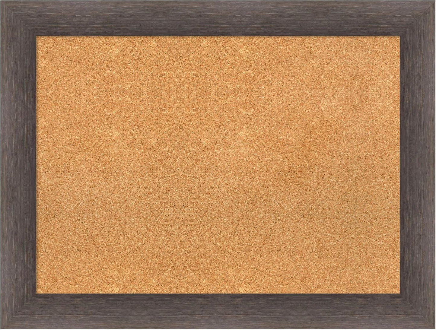 Amanti Art Natural Cork Board for Wall, 25x33 Vision Board with Brown Wood Frame, Medium Corkboard Office Decor for Home Organization, Rustic Farmhouse Corkboard Pinboard to display items for home