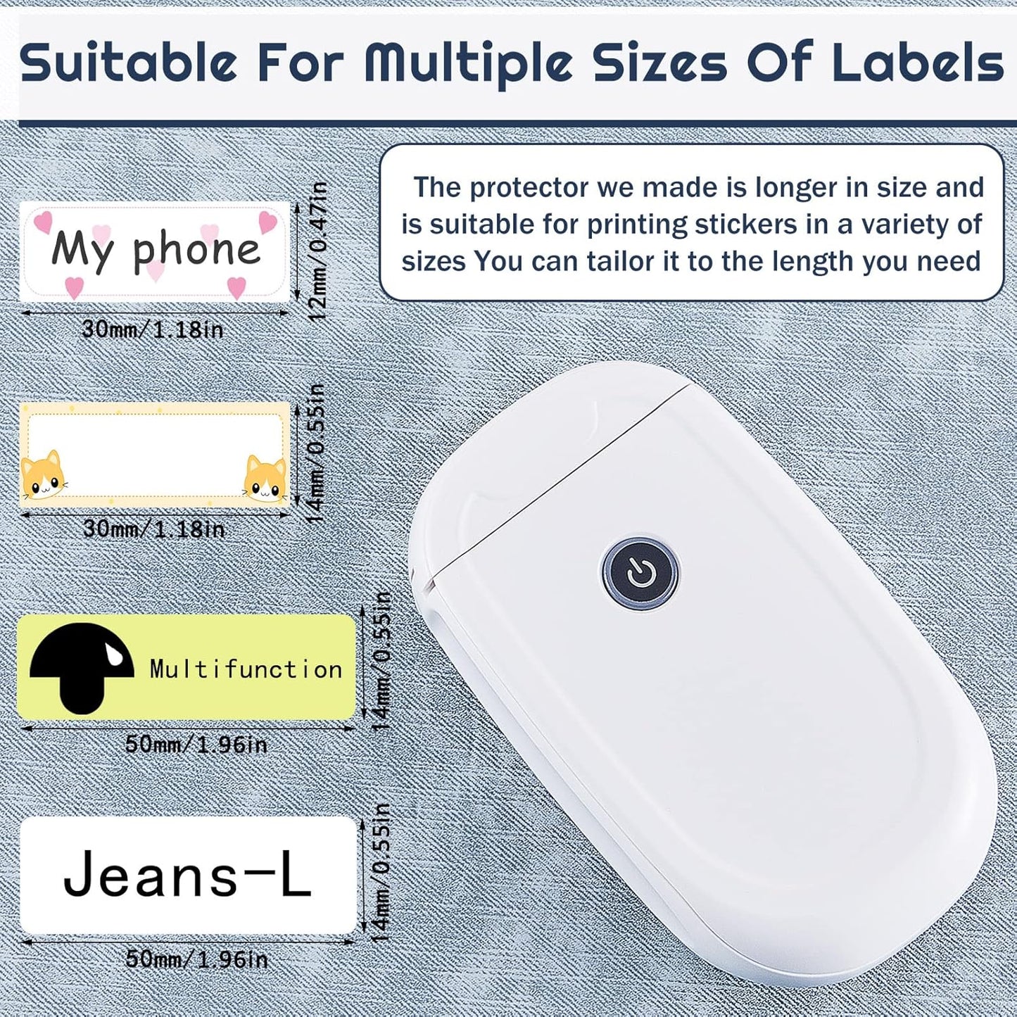 Zonon 500 Pcs Clear Labels Label Protector Clear Stickers Wafer Seals Waterproof Labels for Protecting Barcodes, Numbers and Stickers (0.59 x 2.16 Inch,Rectangle)