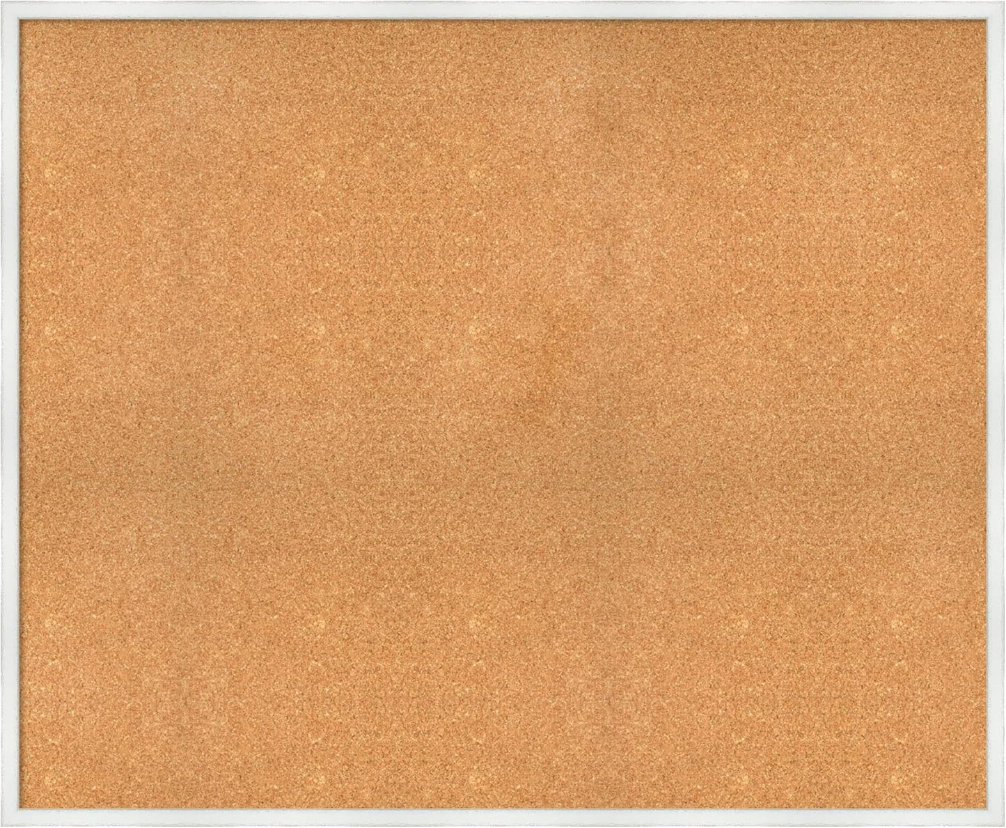 Amanti Art Natural Cork Board for Wall, 37x45 Vision Board with White Frame, Oversize Corkboard Office Decor for Home Organization, Country Rustic Corkboard Pinboard to Display Items for Home