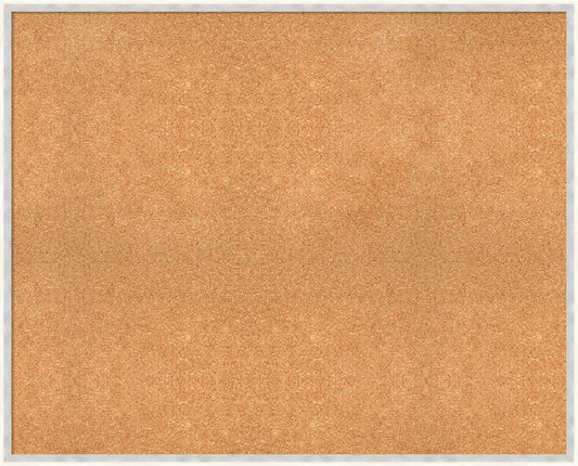 Amanti Art Natural Cork Board for Wall, 33x41 Vision Board with White Frame, X-Large Corkboard Office Decor for Home Organization, Modern Corkboard Pinboard to Display Items for Home Organization in