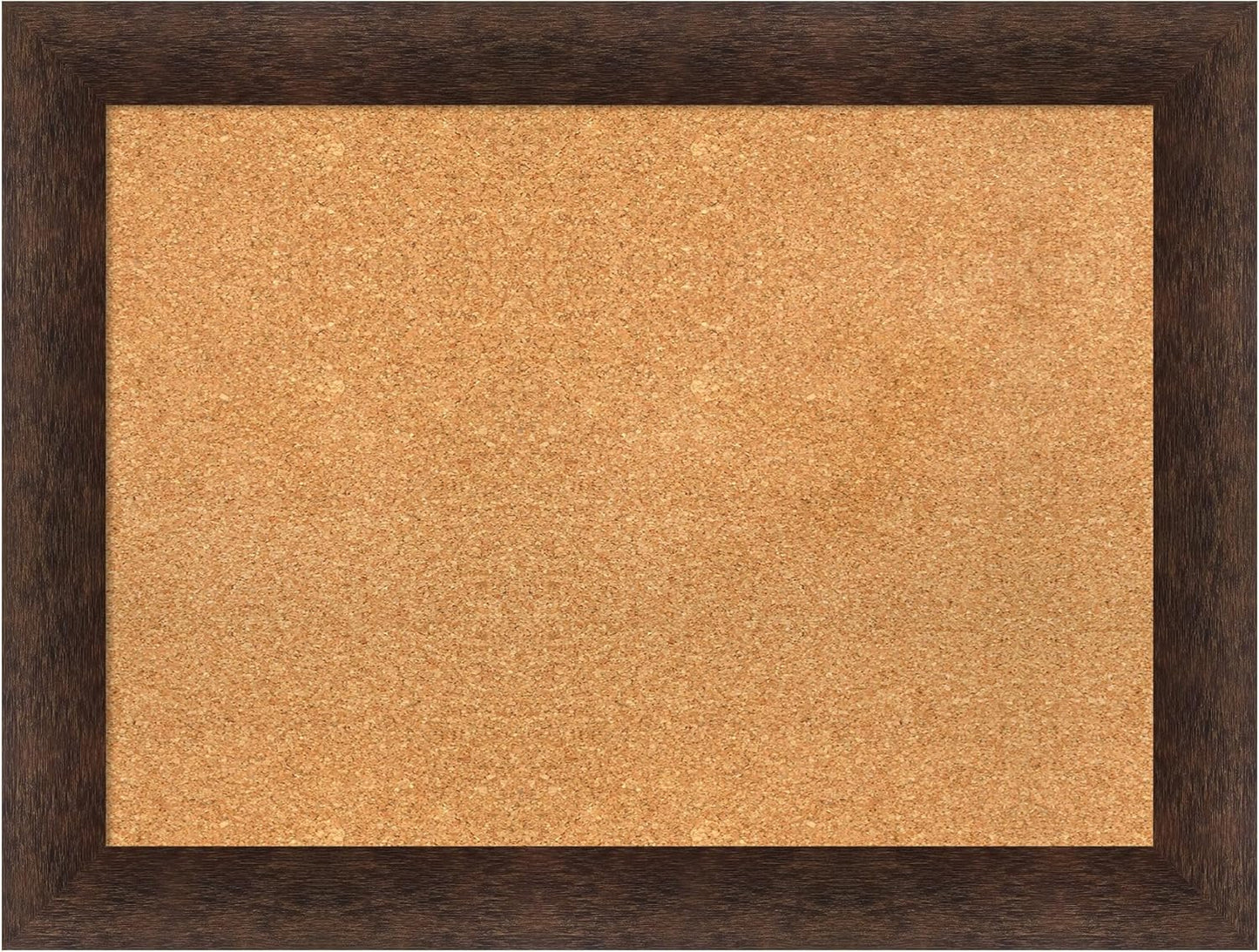 Amanti Art Natural Cork Board for Wall, 25x33 Vision Board with Brown Wood Frame, Medium Corkboard Office Decor for Home Organization, Casual Corkboard Pinboard to display items for home organization