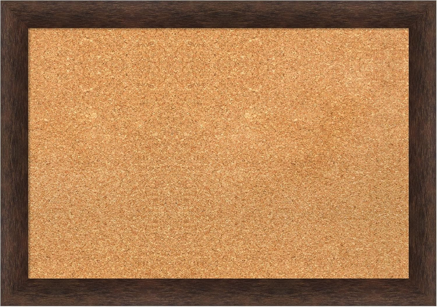 Amanti Art Natural Cork Board for Wall, 19x27 Vision Board with Brown Wood Frame, Medium Corkboard Office Decor for Home Organization, Casual Corkboard Pinboard to display items for home organization
