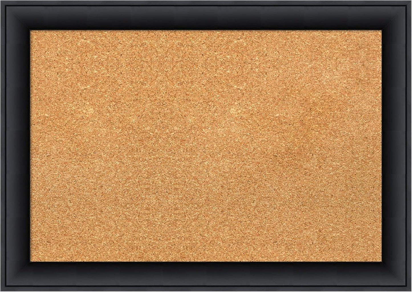 Amanti Art Natural Cork Board for Wall, 19x27 Vision Board with Black Wood Frame, Medium Corkboard Office Decor for Home Organization, Modern Contemporary Corkboard Pinboard to display items for home
