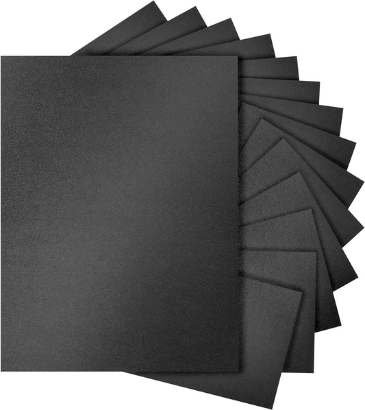 28 Sheets Shimmer Black Cardstock 8.5 x 11 Heavyweight Paper, 250gsm/92lb Black Construction Paper Card Stock for Making Card, Greeting Cards, Office, Scrapbooking, Wedding Invitations