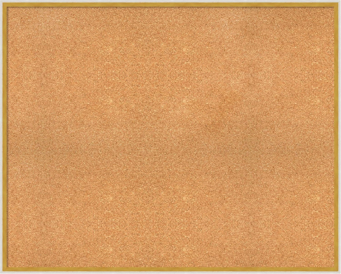 Amanti Art Natural Cork Board for Wall, 33x41 Vision Board with White Frame, X-Large Corkboard Office Decor for Home Organization, Modern Corkboard Pinboard to Display Items for Home Organization in