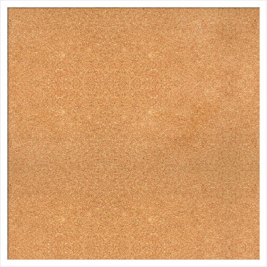 Amanti Art Natural Cork Board for Wall, 29x29 Vision Board with White Frame, Large Corkboard Office Decor for Home Organization, Modern Corkboard Pinboard to Display Items for Home Organization in