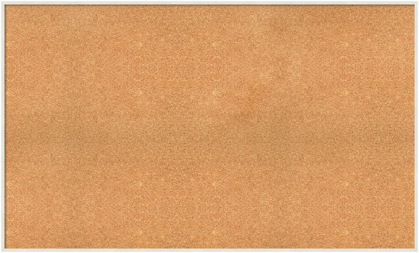 Amanti Art Natural Cork Board for Wall, 31x51 Vision Board with White Frame, Oversize Corkboard Office Decor for Home Organization, Modern Corkboard Pinboard to Display Items for Home Organization in