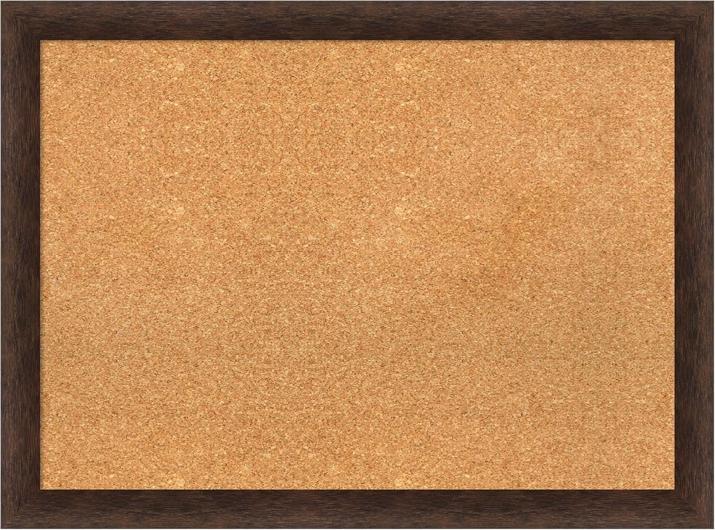 Amanti Art Natural Cork Board for Wall, 23x31 Vision Board with Brown Wood Frame, Medium Corkboard Office Decor for Home Organization, Casual Corkboard Pinboard to display items for home organization