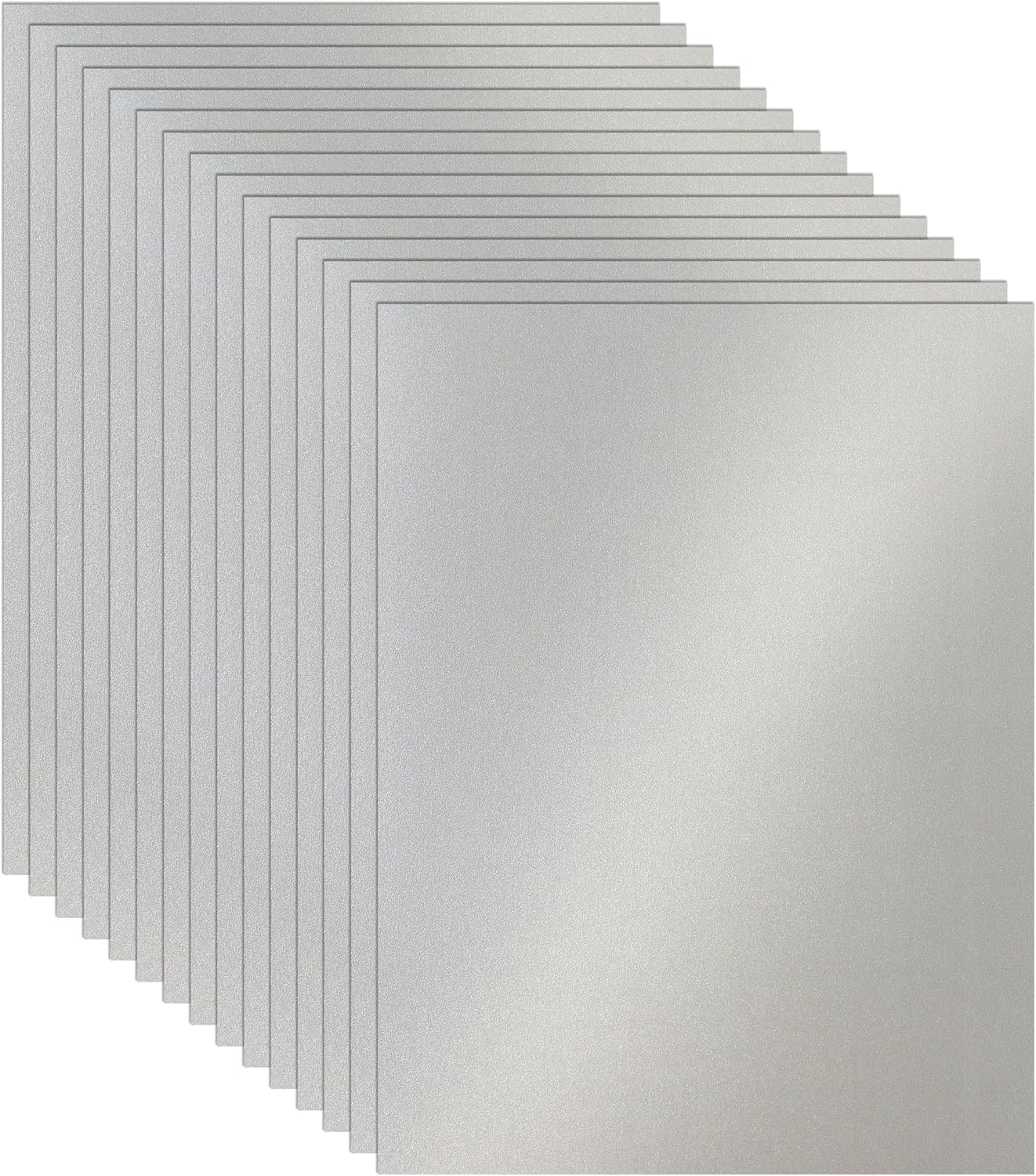 100 Sheets Silver Shimmer Cardstock 8.5 x 11 Metallic Paper, 92lb Heavyweight Certificate Paper Card Stock for Wedding Invitations, Crafting, Thank You Cards, Business Cards, Graduations