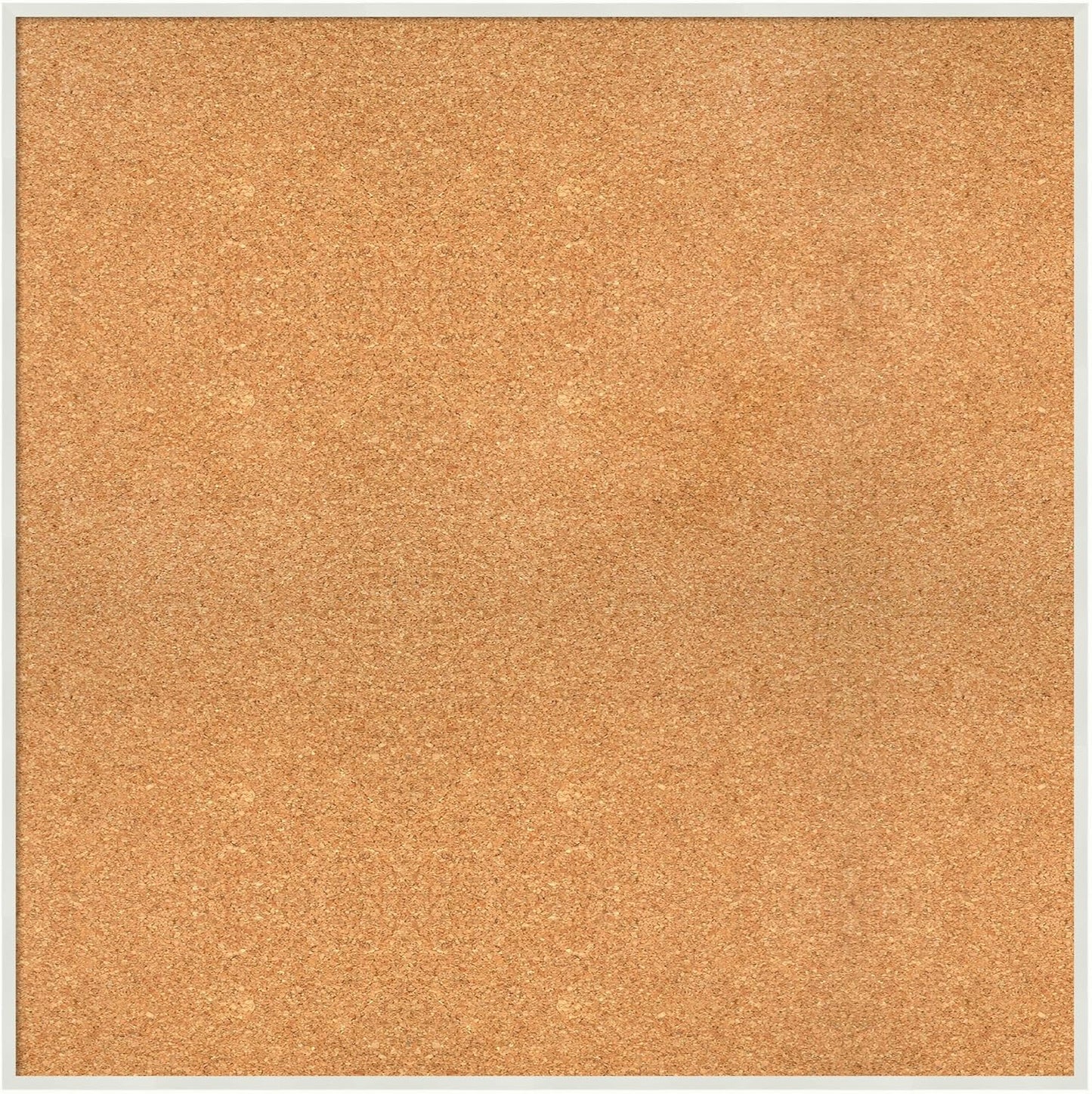 Amanti Art Natural Cork Board for Wall, 31x31 Vision Board with White Frame, Large Corkboard Office Decor for Home Organization, Modern Corkboard Pinboard to Display Items for Home Organization in