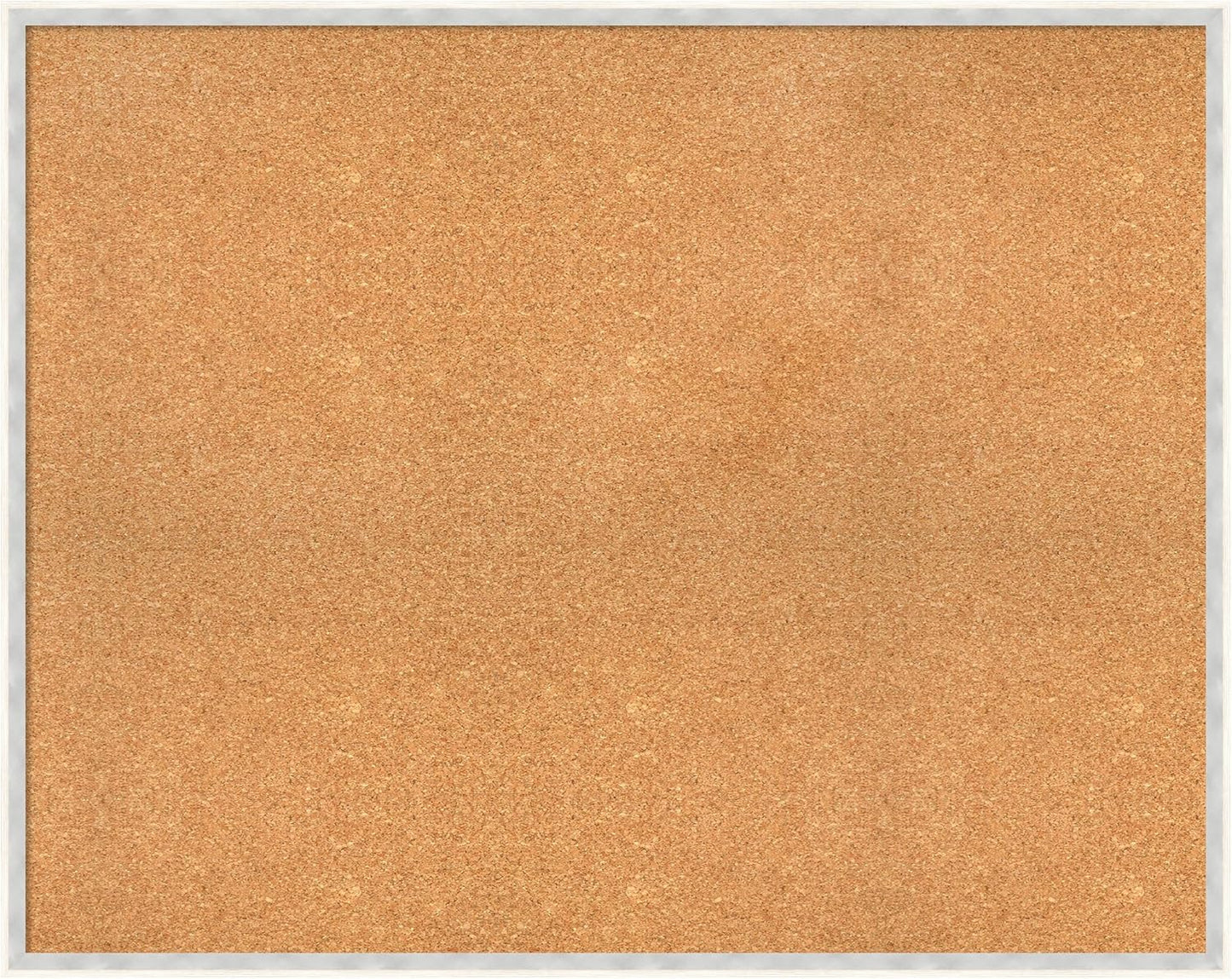 Amanti Art Natural Cork Board for Wall, 31x39 Vision Board with White Frame, X-Large Corkboard Office Decor for Home Organization, Modern Corkboard Pinboard to Display Items for Home Organization in