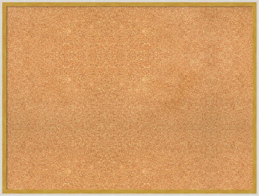 Amanti Art Natural Cork Board for Wall, 25x33 Vision Board with White Frame, Large Corkboard Office Decor for Home Organization, Modern Corkboard Pinboard to Display Items for Home Organization in