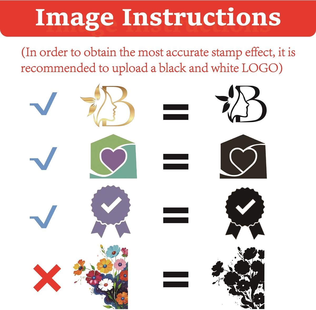 Multi-Size Custom Stamps Self Inking Personalized Logo Name Image Return Address Rubber Stamps for Office Business Personal Use (Rectangle-1.2x2.0inch)