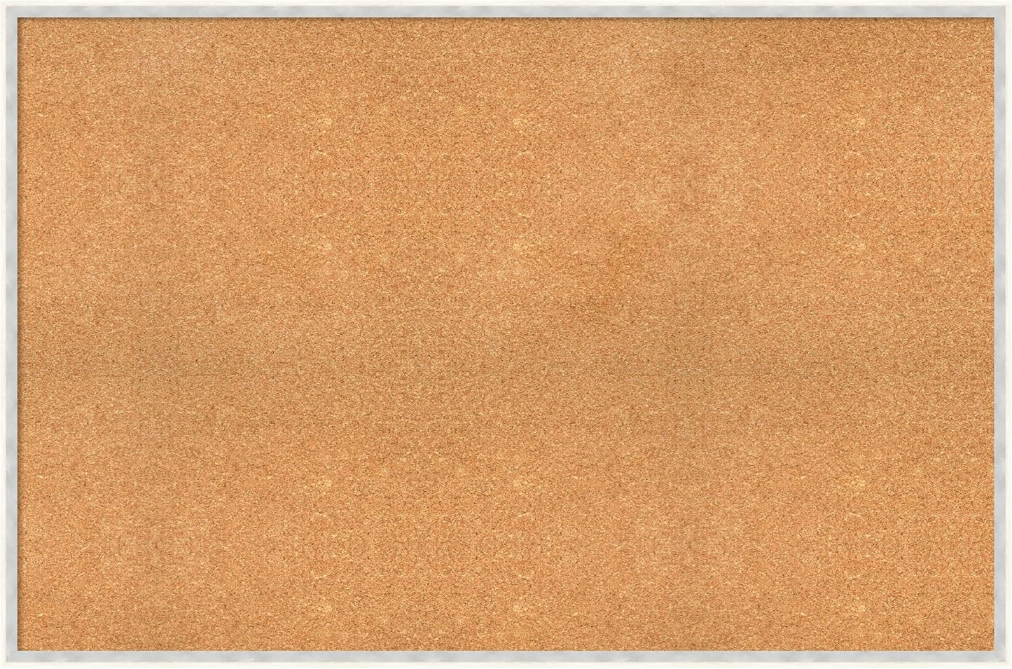 Amanti Art Natural Cork Board for Wall, 31x47 Vision Board with White Frame, Oversize Corkboard Office Decor for Home Organization, Modern Corkboard Pinboard to Display Items for Home Organization in