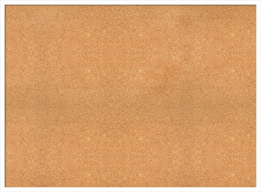 Amanti Art Natural Cork Board for Wall, 33x45 Vision Board with White Frame, Oversize Corkboard Office Decor for Home Organization, Modern Corkboard Pinboard to Display Items for Home Organization in