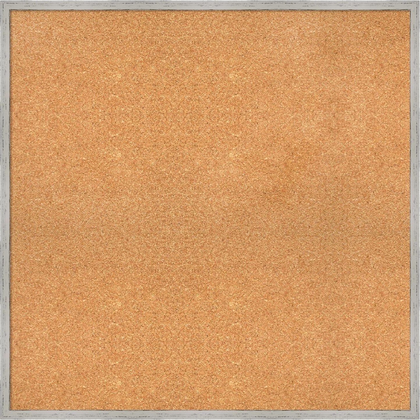 Amanti Art Natural Cork Board for Wall, 33x33 Vision Board with White Frame, Large Corkboard Office Decor for Home Organization, Cottage Corkboard Pinboard to Display Items for Home Organization in