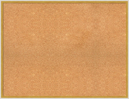 Amanti Art Natural Cork Board for Wall, 27x35 Vision Board with White Frame, Large Corkboard Office Decor for Home Organization, Modern Corkboard Pinboard to Display Items for Home Organization in