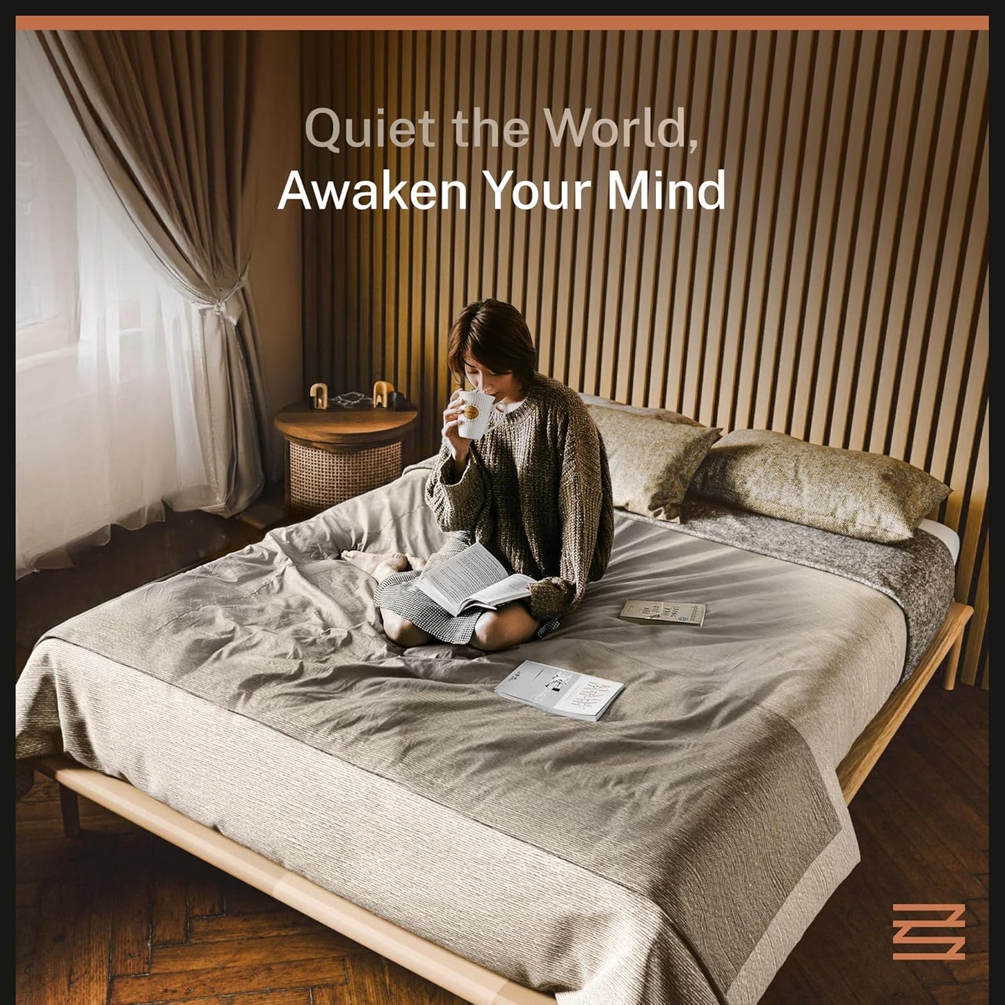 Not Just Sleek - These Wood Panels Eat Echo for Breakfast | Natural Oak Wood Slat Acoustic Panels – 4PCS (94.5" x 7.9") | Sound-dampening Wall & Ceiling Panels for Stylish Noise Reduction & Décor